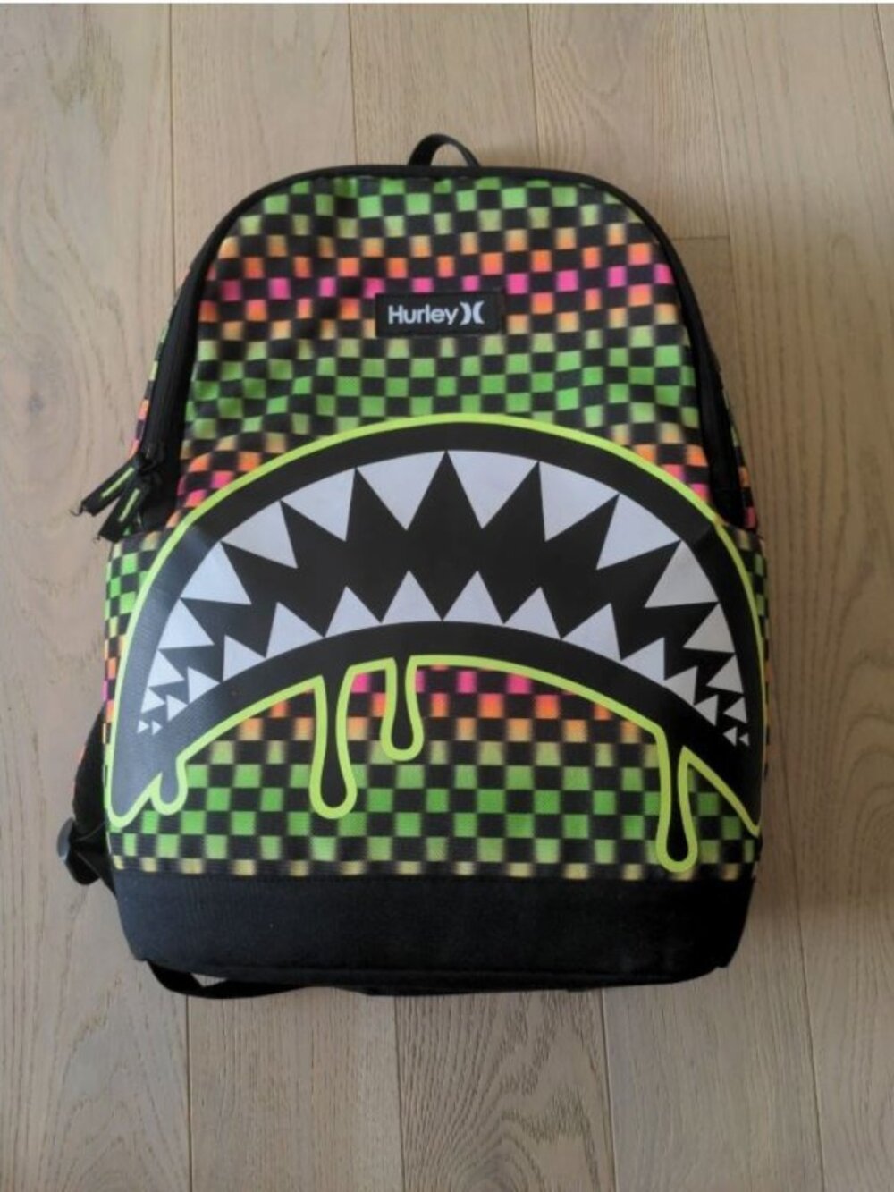 Hurley Voltage Shark Checkerboard bag Laptop Backpack